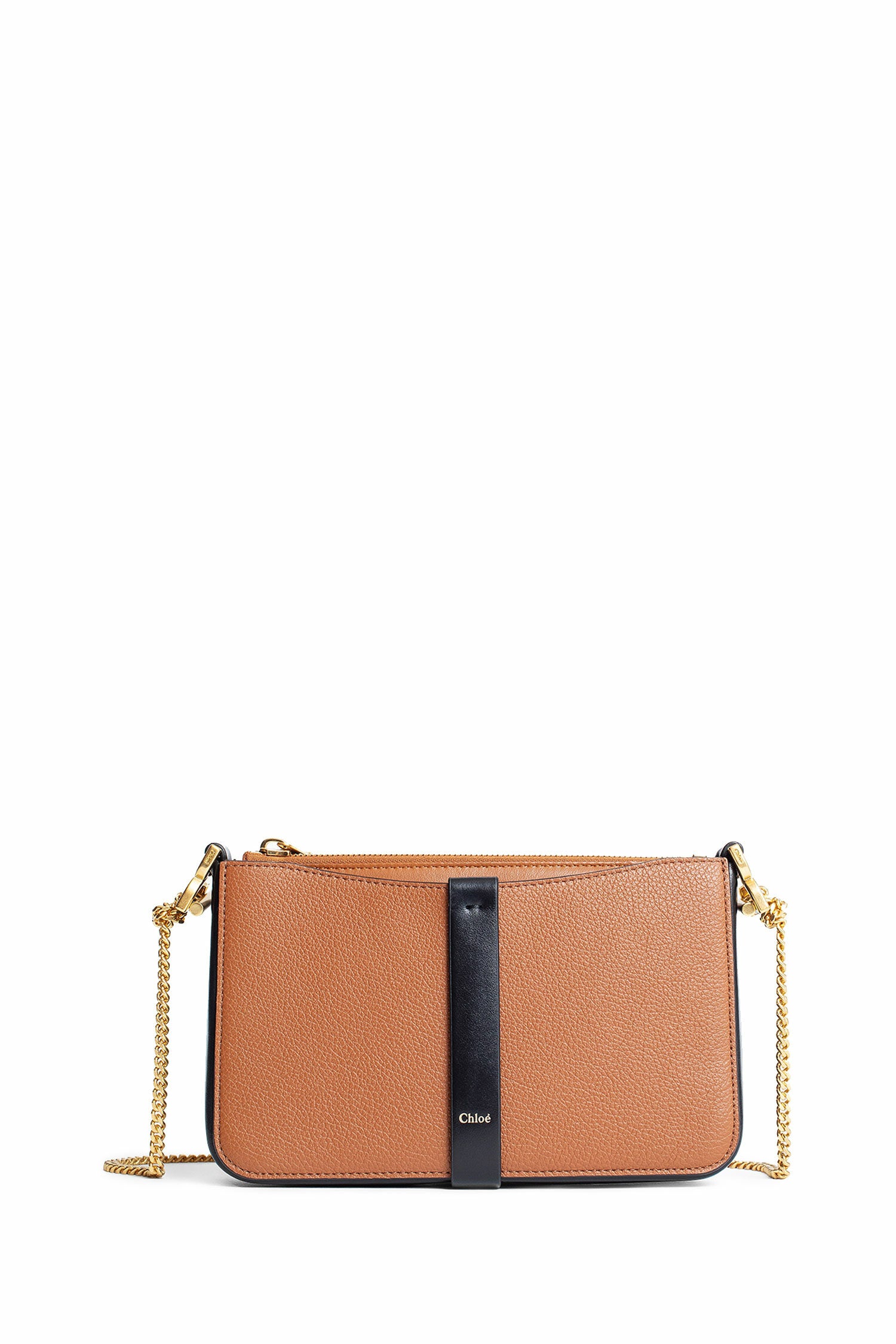 CHLOÉ WOMAN BROWN CROSSBODY BAGS