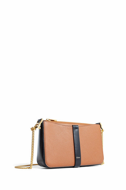 CHLOÉ WOMAN BROWN CROSSBODY BAGS