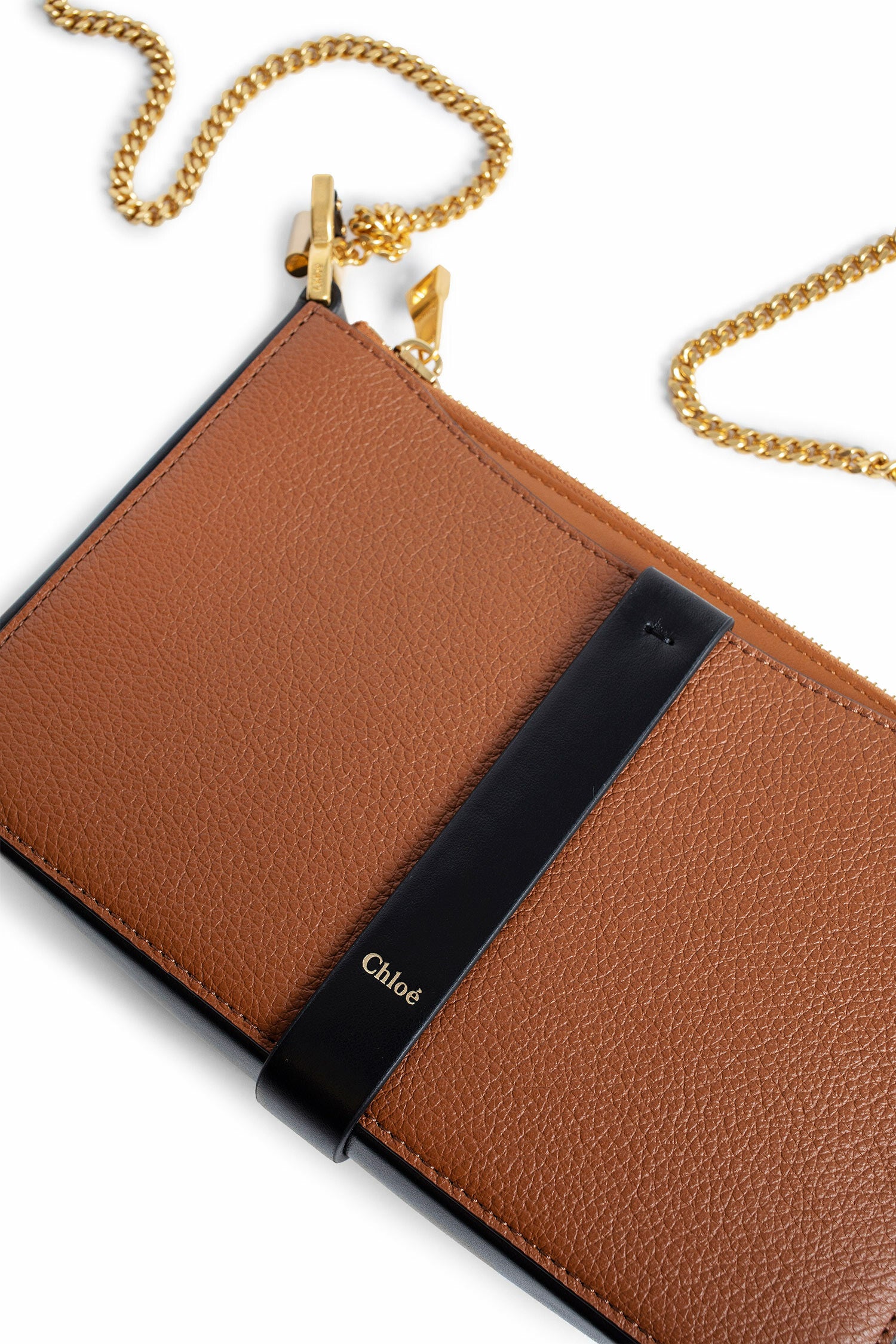 CHLOÉ WOMAN BROWN CROSSBODY BAGS