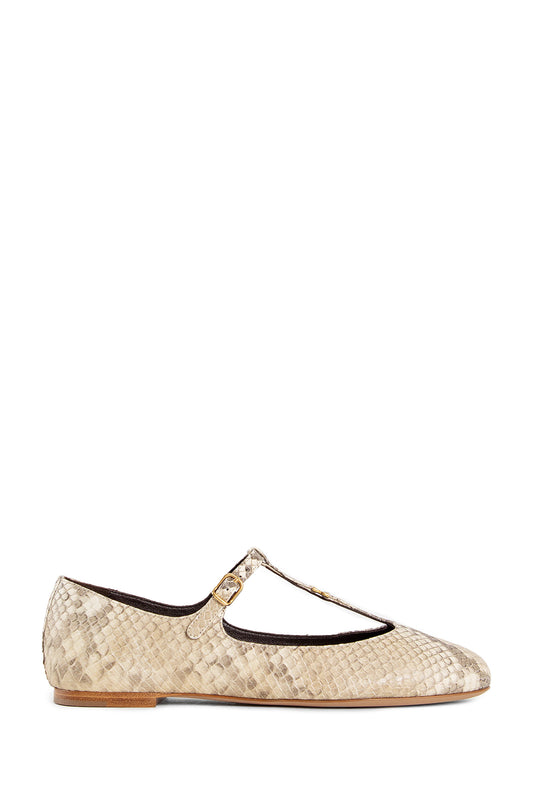 CHLOÉ WOMAN BEIGE FLATS