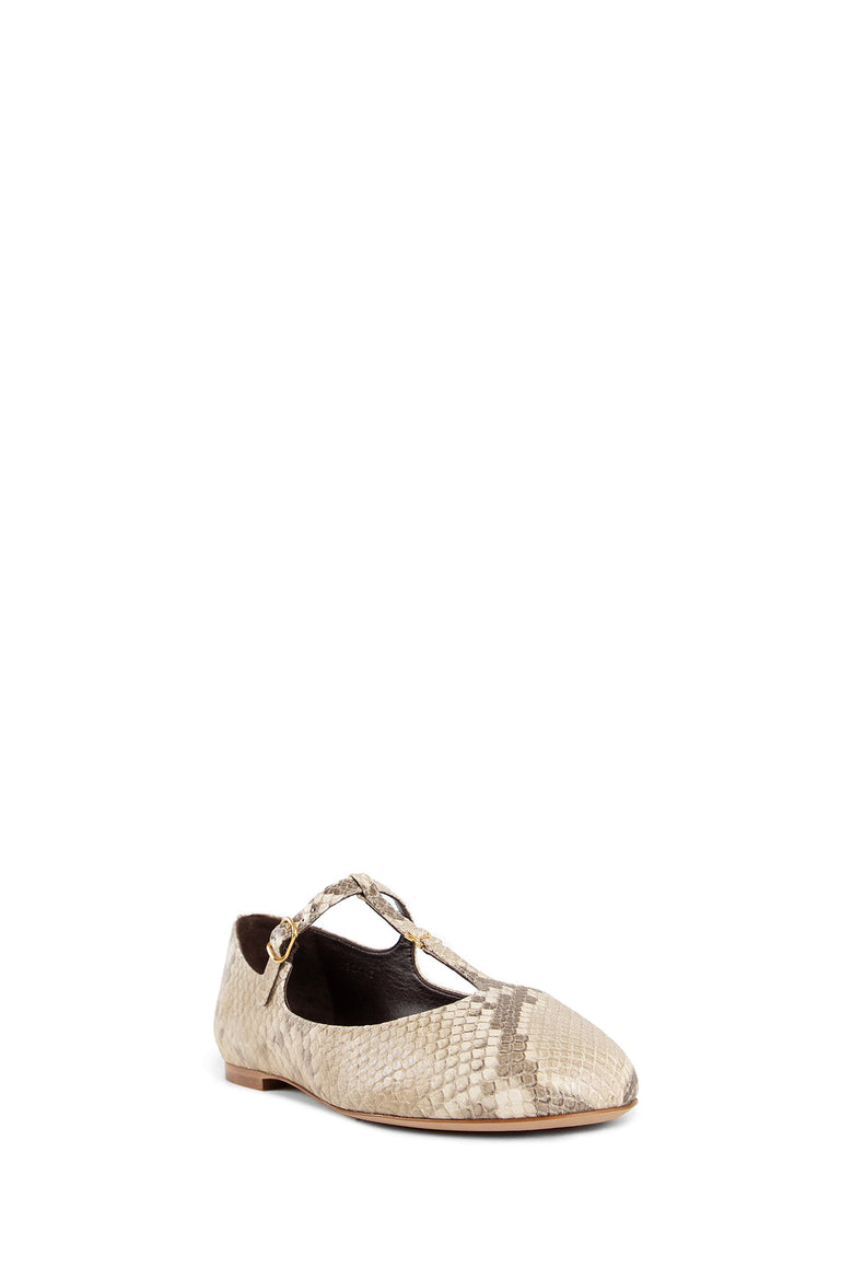 CHLOÉ WOMAN BEIGE FLATS