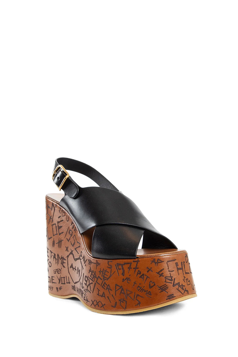 CHLOÉ WOMAN BLACK SANDALS & SLIDES - Antonioli.eu