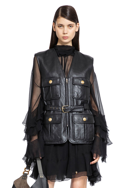 CHLOÉ WOMAN BLACK VESTS