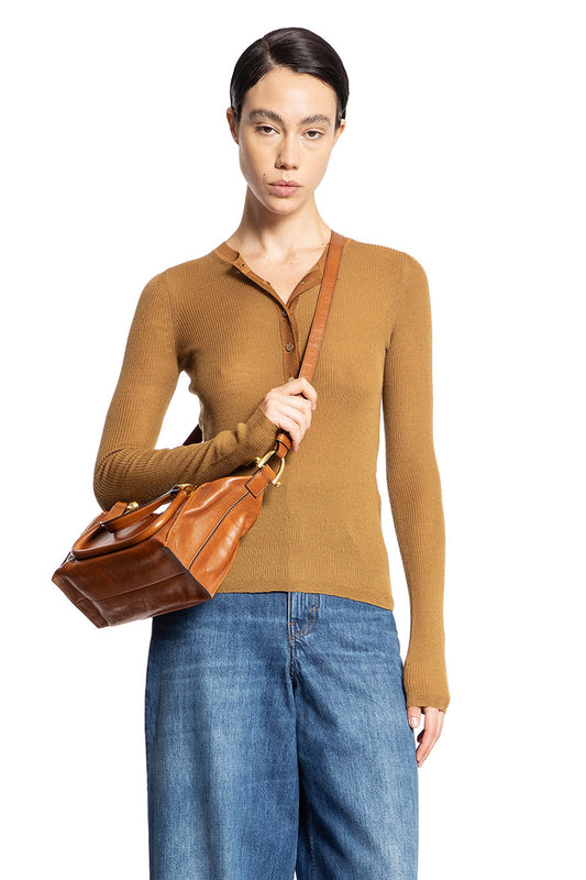 CHLOÉ WOMAN BROWN KNITWEAR