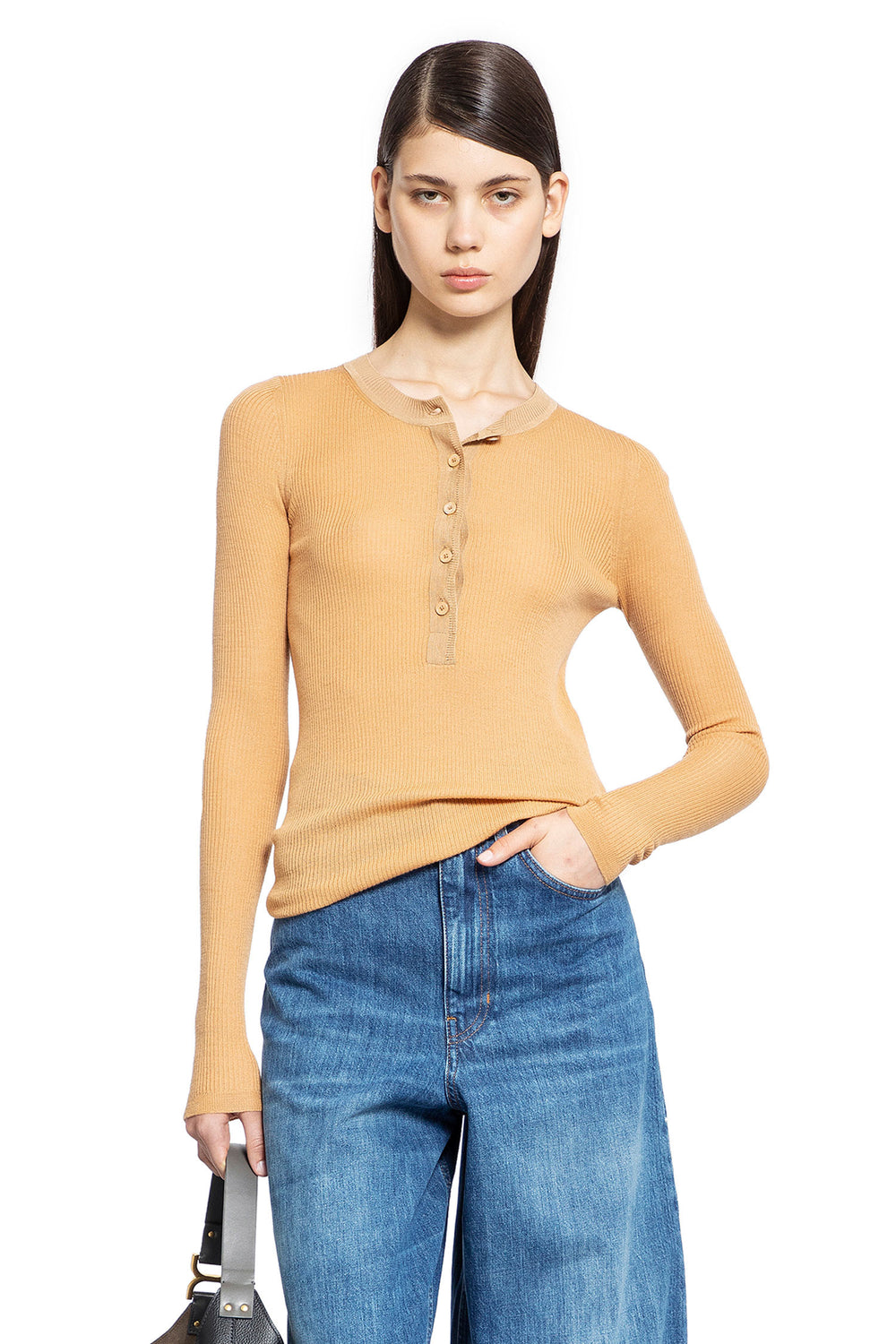 CHLOÉ WOMAN BEIGE KNITWEAR