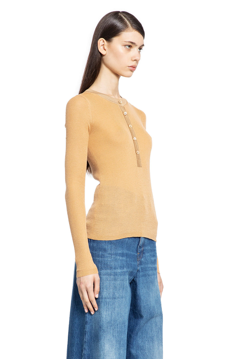 CHLOÉ WOMAN BEIGE KNITWEAR