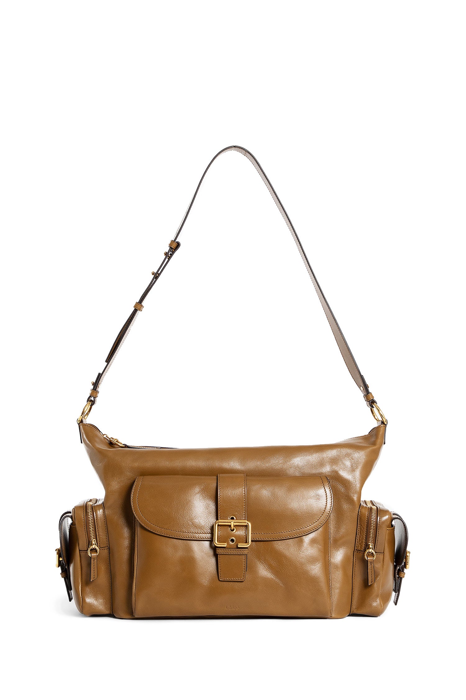 CHLOÉ WOMAN BROWN SHOULDER BAGS