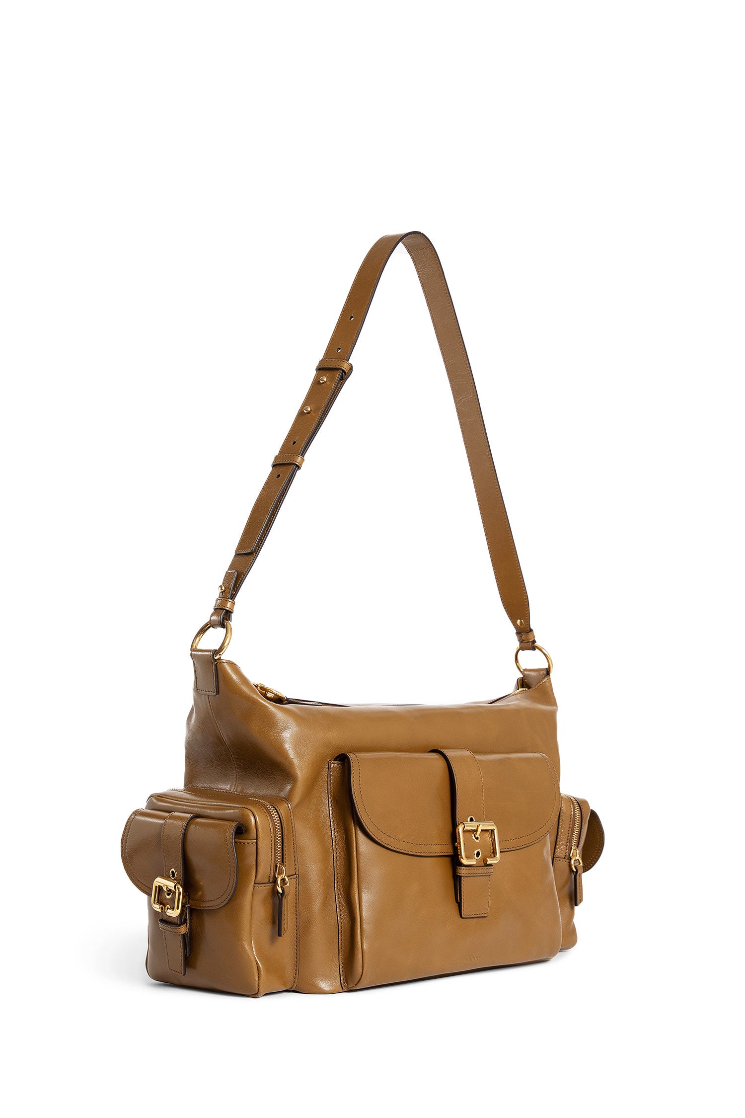 CHLOÉ WOMAN BROWN SHOULDER BAGS