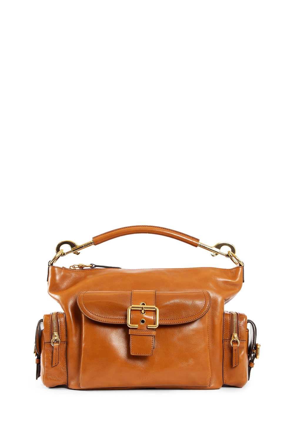 CHLOÉ WOMAN BROWN TOP HANDLE BAGS