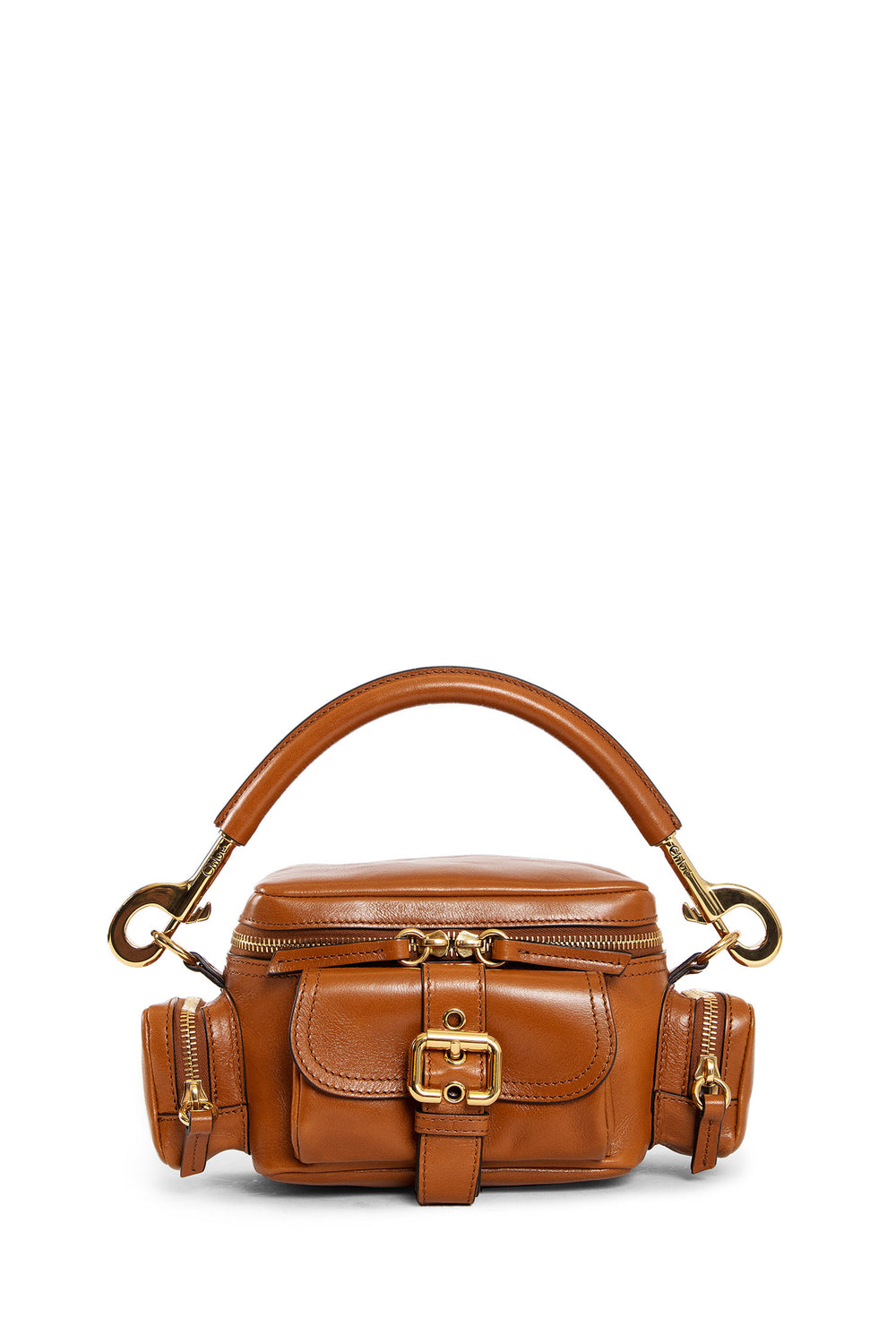 CHLOÉ WOMAN BROWN TOP HANDLE BAGS