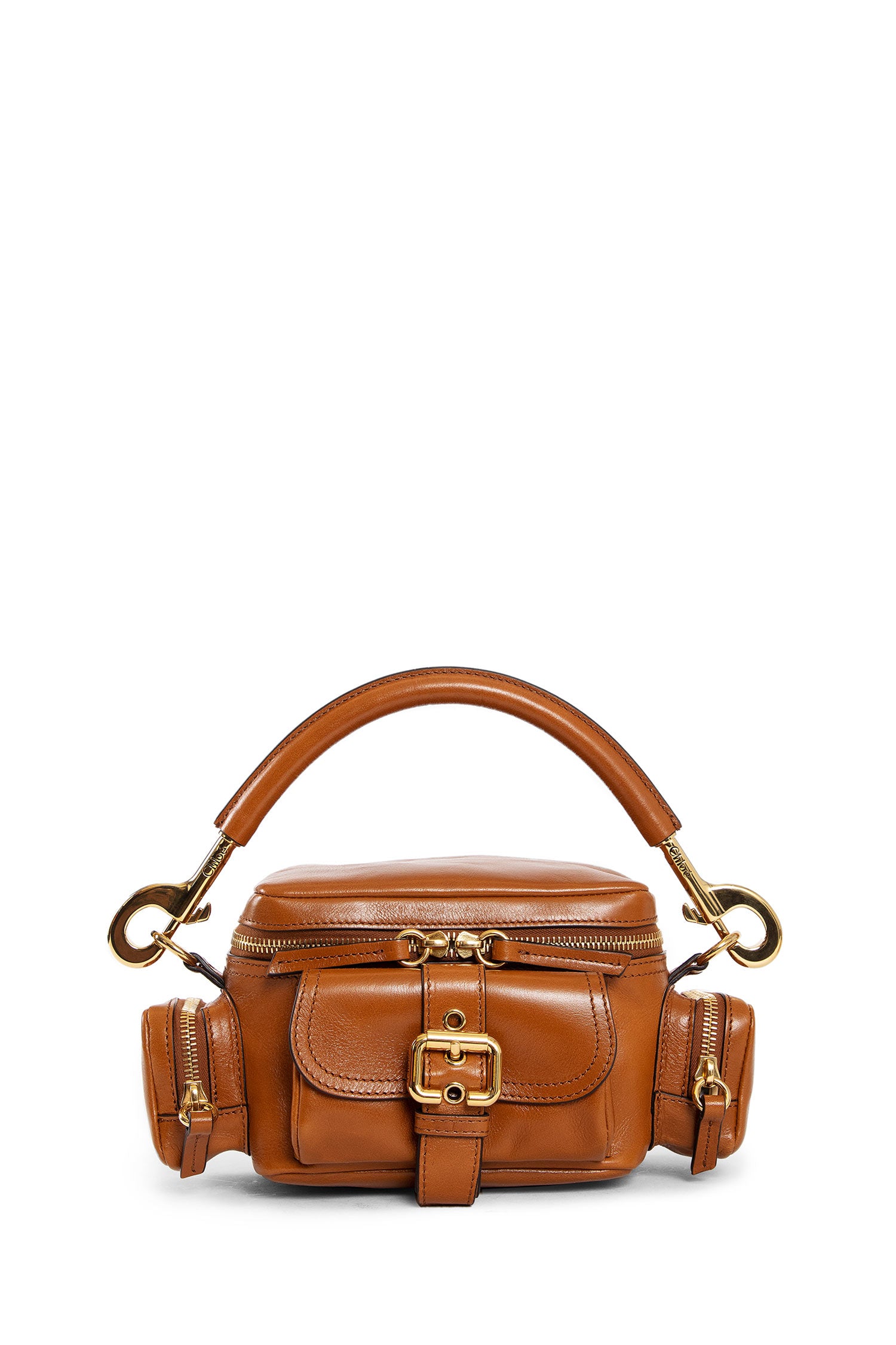 CHLOÉ WOMAN BROWN TOP HANDLE BAGS