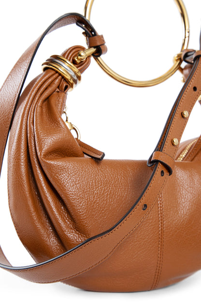 CHLOÉ WOMAN BROWN TOP HANDLE BAGS