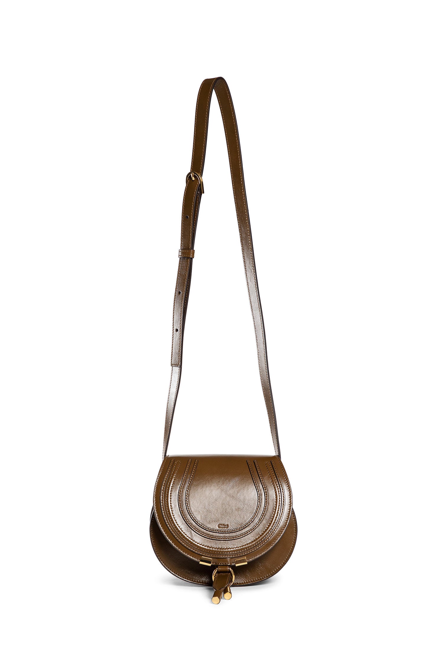 CHLOÉ WOMAN BROWN CROSSBODY BAGS