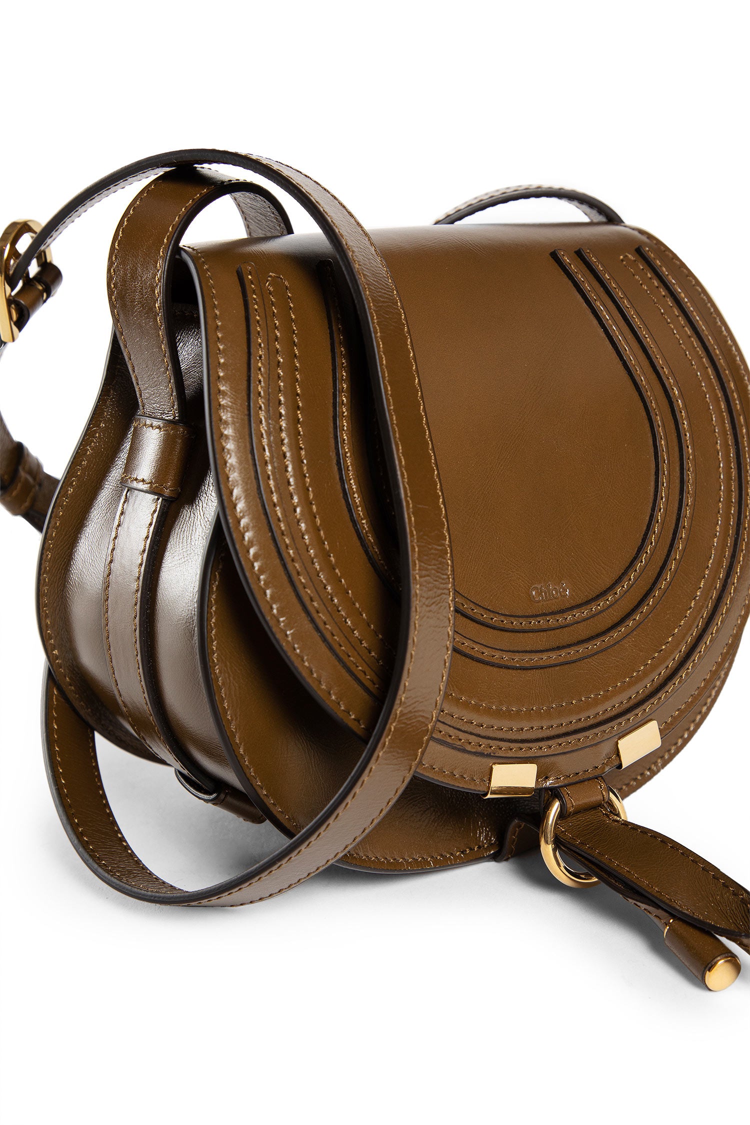 CHLOÉ WOMAN BROWN CROSSBODY BAGS