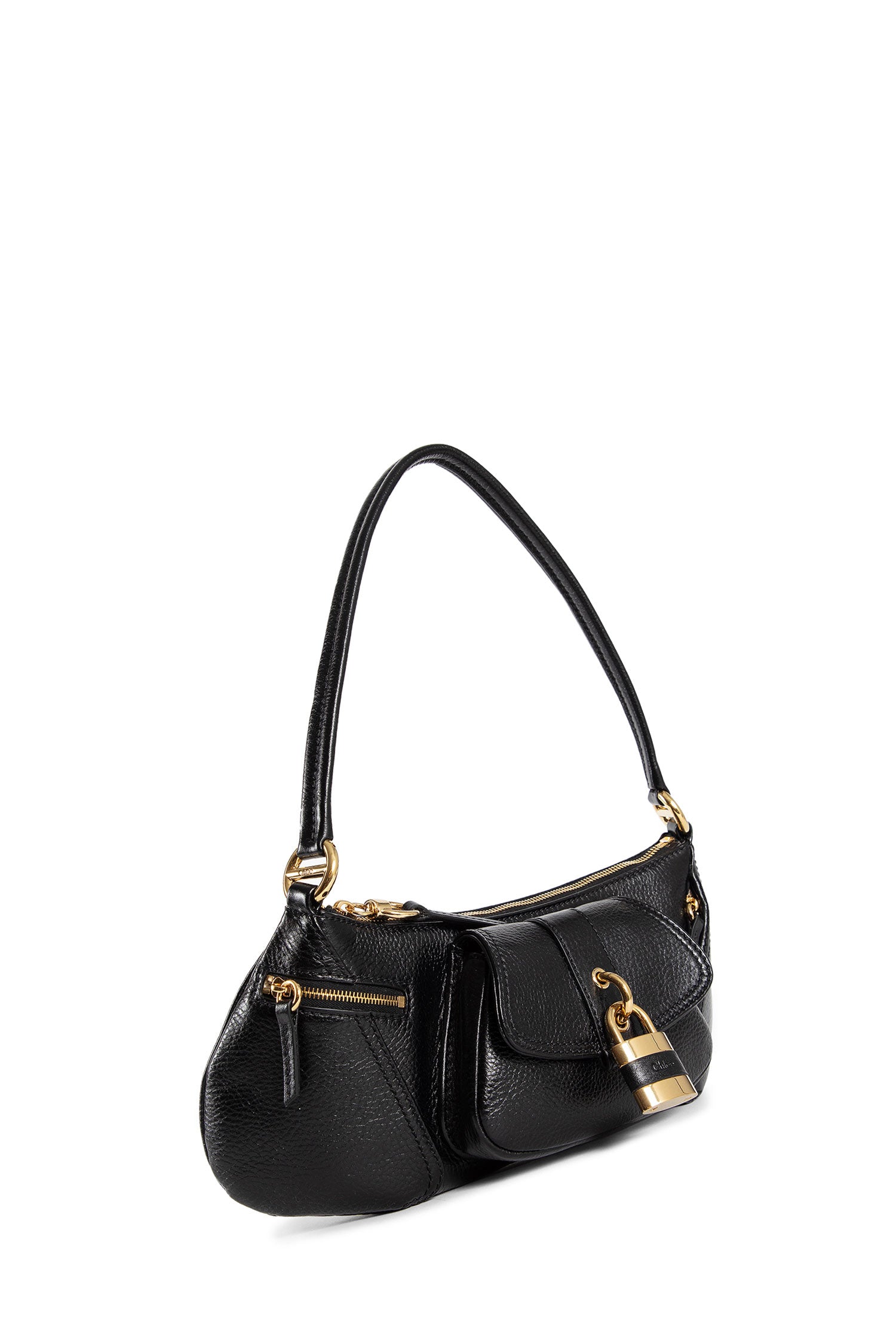 CHLOÉ WOMAN BLACK SHOULDER BAGS