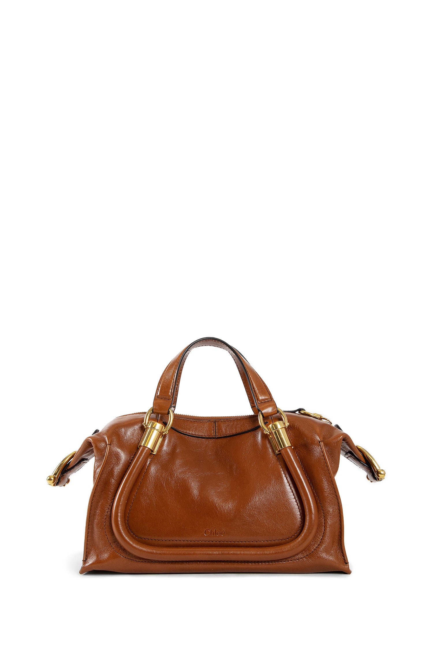 CHLOÉ WOMAN BROWN TOP HANDLE BAGS