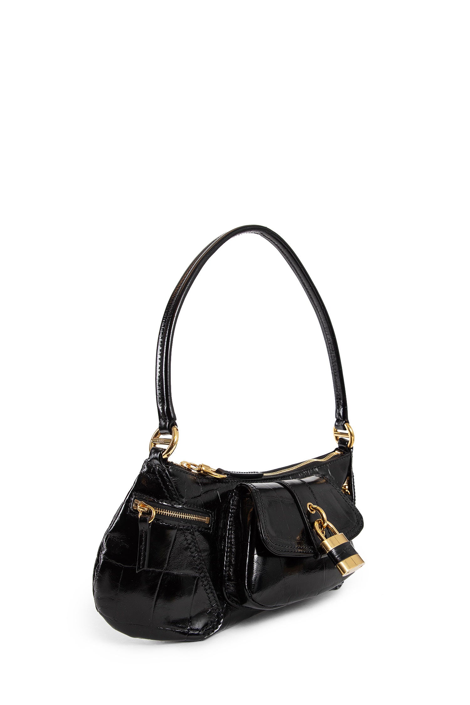 CHLOÉ WOMAN BLACK SHOULDER BAGS