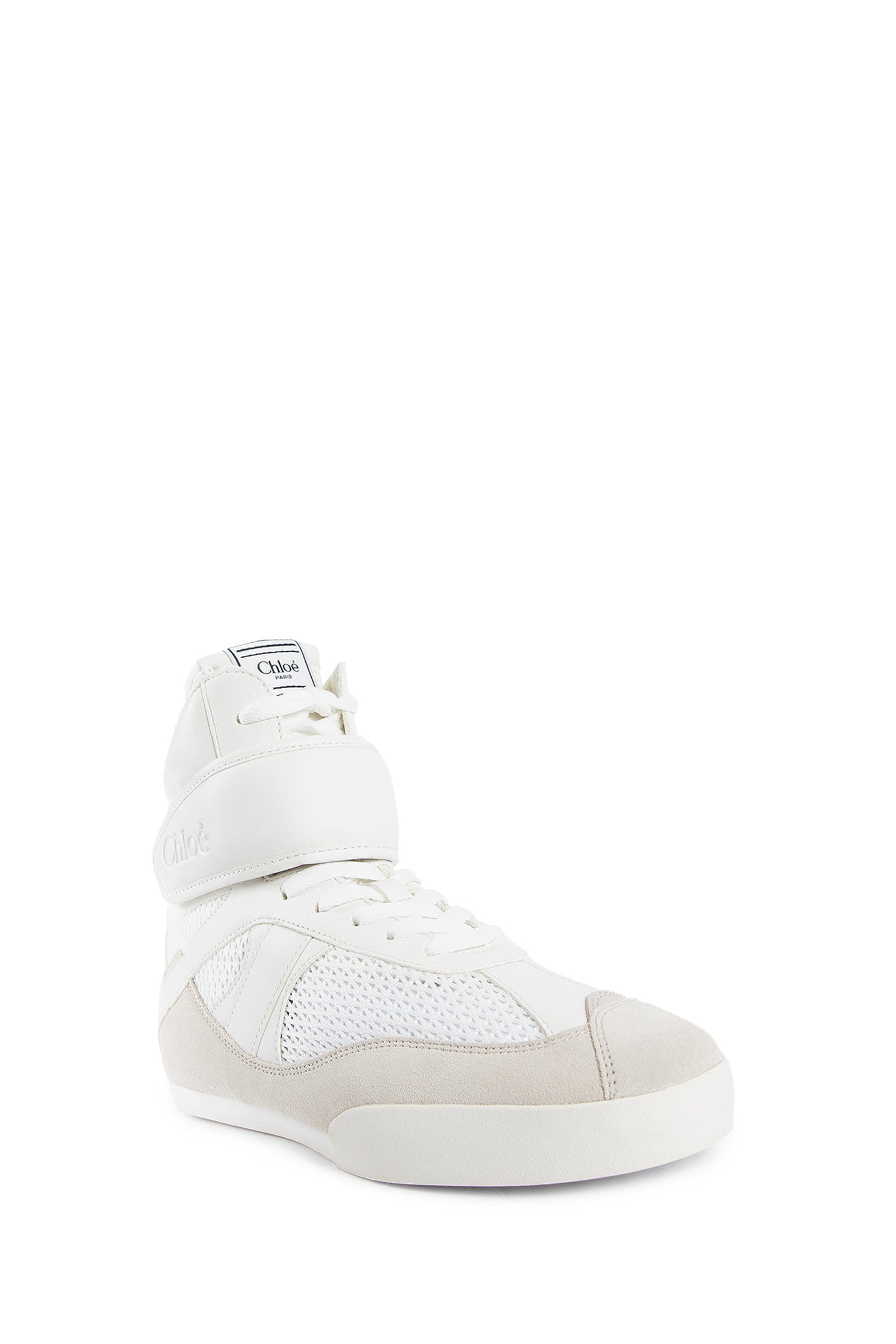 CHLOÉ WOMAN OFF-WHITE SNEAKERS