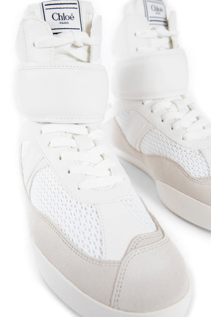 CHLOÉ WOMAN OFF-WHITE SNEAKERS