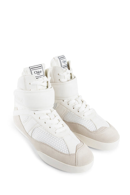 CHLOÉ WOMAN OFF-WHITE SNEAKERS