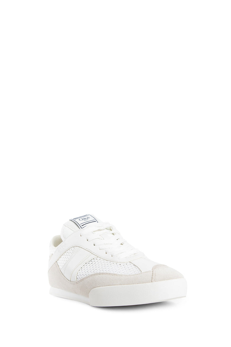 CHLOÉ WOMAN OFF-WHITE SNEAKERS