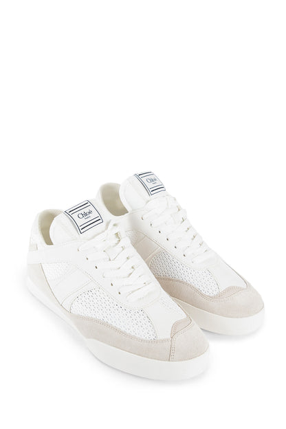 CHLOÉ WOMAN OFF-WHITE SNEAKERS