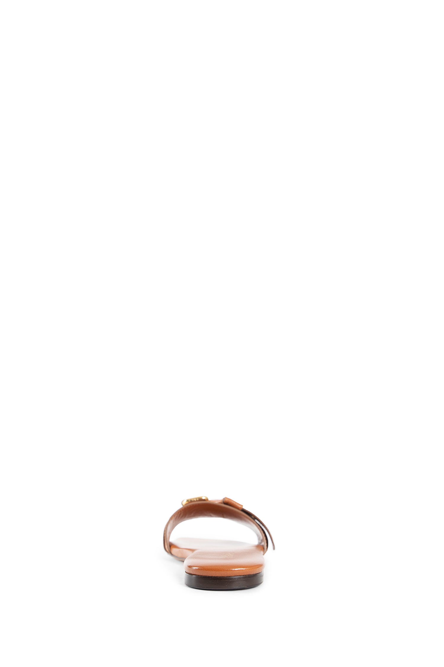 CHLOÉ WOMAN BROWN SANDALS & SLIDES