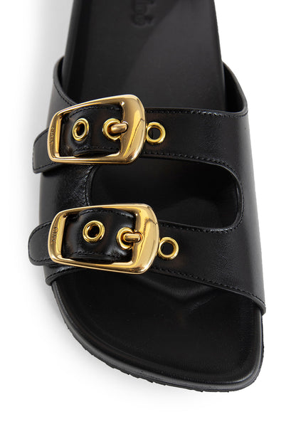 CHLOÉ WOMAN BLACK SANDALS & SLIDES