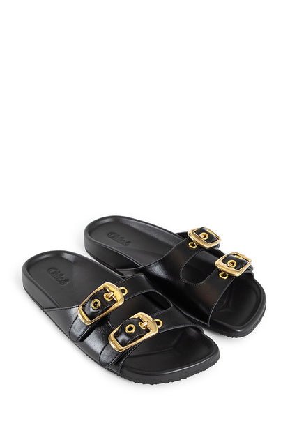 CHLOÉ WOMAN BLACK SANDALS & SLIDES