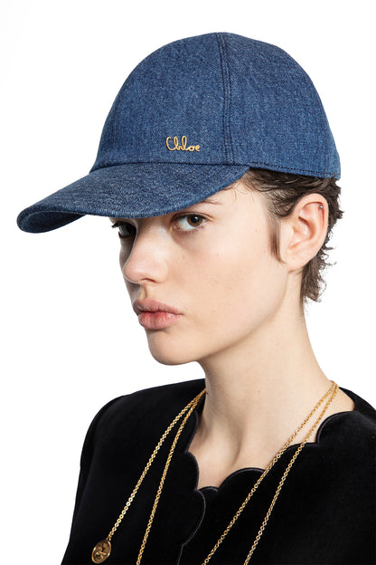 CHLOÉ WOMAN BLUE HATS