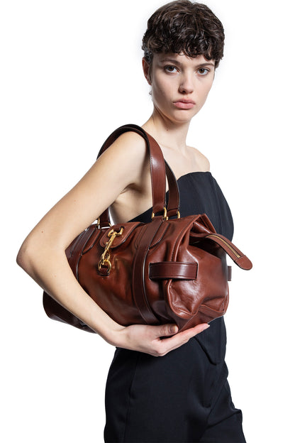 CHLOÉ WOMAN BROWN SHOULDER BAGS