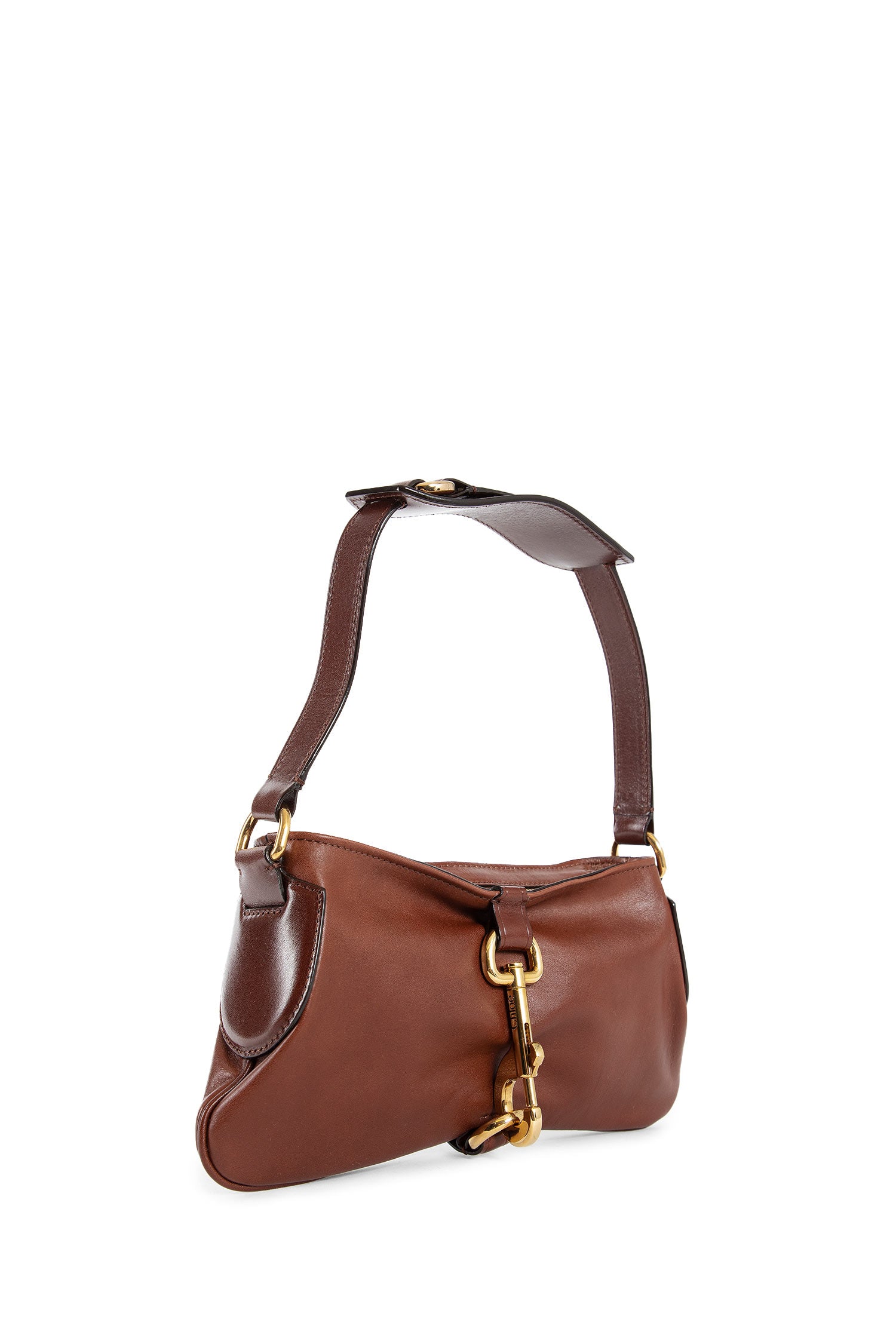 CHLOÉ WOMAN BROWN SHOULDER BAGS