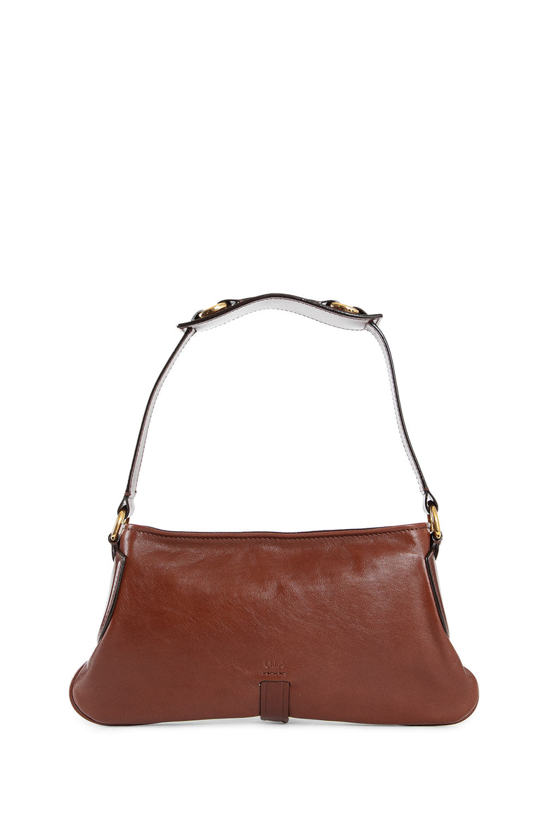 CHLOÉ WOMAN BROWN SHOULDER BAGS