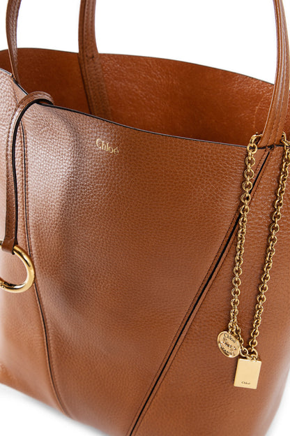 CHLOÉ WOMAN BROWN TOTE BAGS