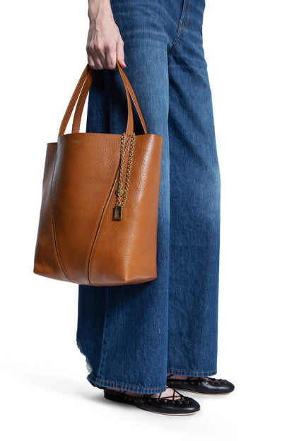 CHLOÉ WOMAN BROWN TOTE BAGS