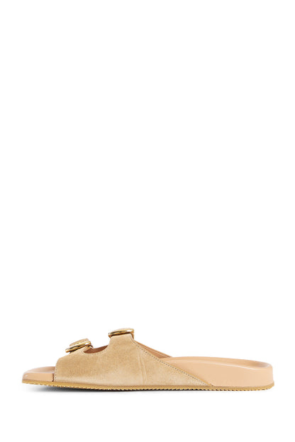 CHLOÉ WOMAN BEIGE SANDALS & SLIDES