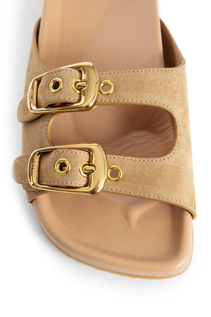 CHLOÉ WOMAN BEIGE SANDALS & SLIDES - Antonioli.eu