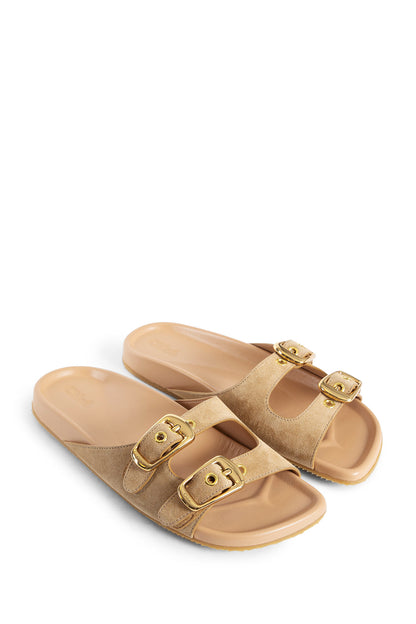 CHLOÉ WOMAN BEIGE SANDALS & SLIDES