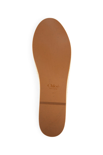 CHLOÉ WOMAN BEIGE FLATS