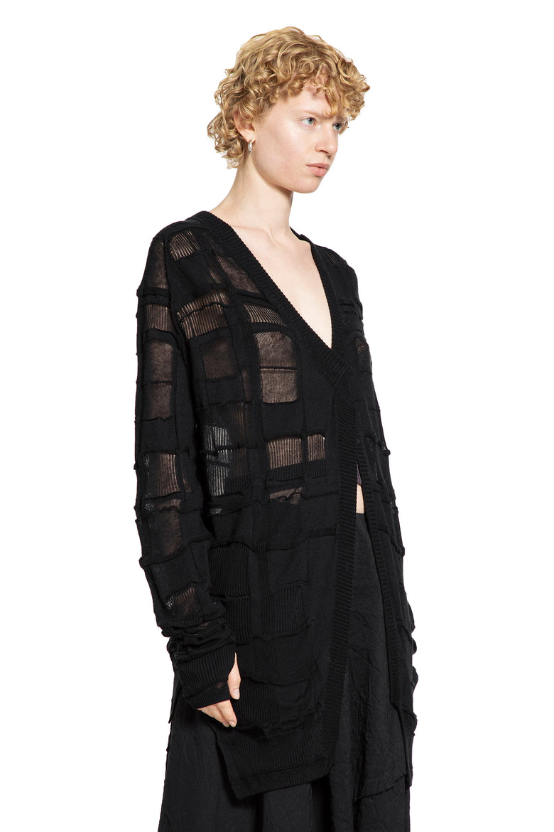 Checked Cardigan