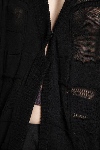Checked Cardigan