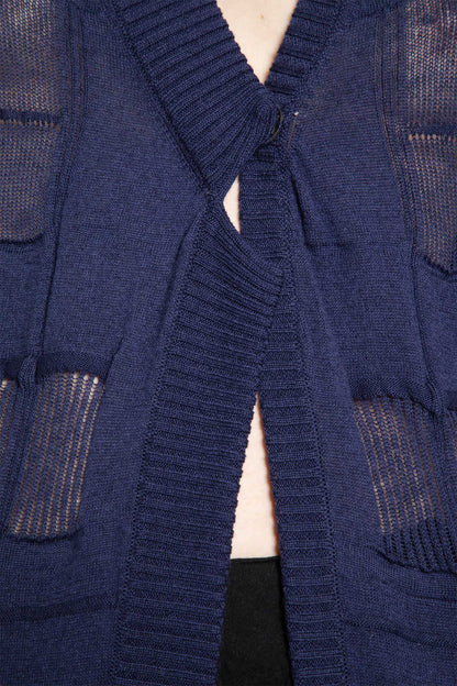 Checked Cardigan