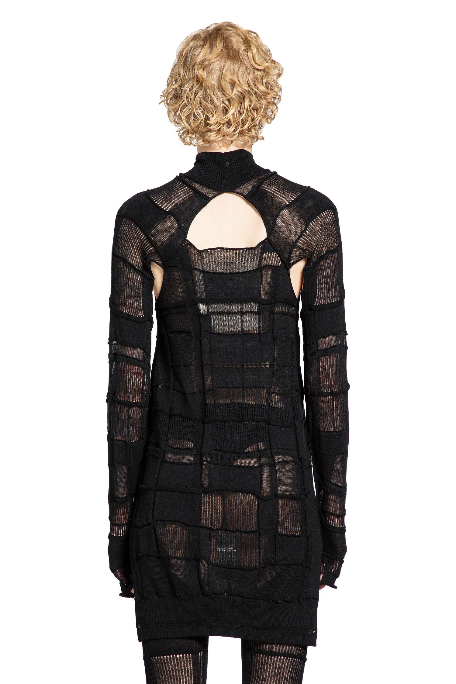 Checked LS3 Turtleneck Sweater