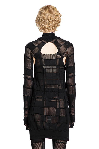 Checked LS3 Turtleneck Sweater