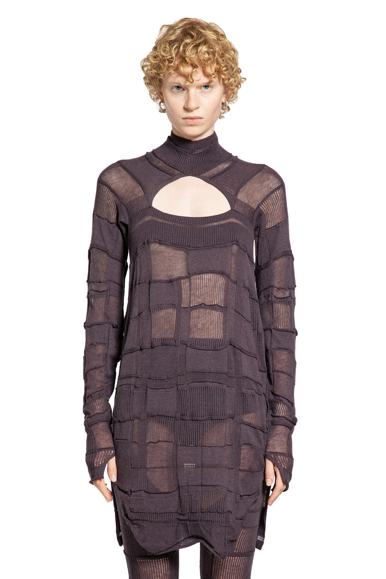 Checked LS3 Turtleneck Sweater