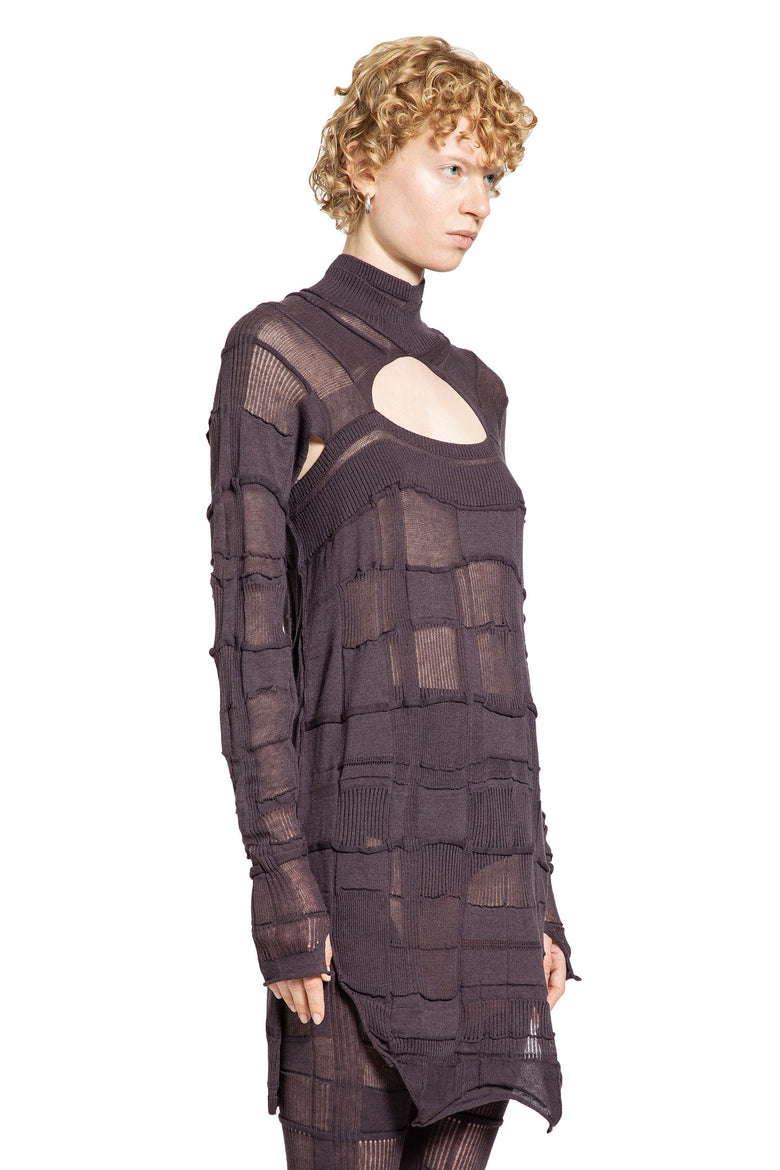Checked LS3 Turtleneck Sweater