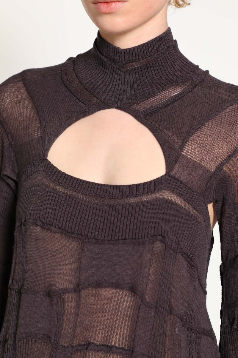 Checked LS3 Turtleneck Sweater - Antonioli.eu