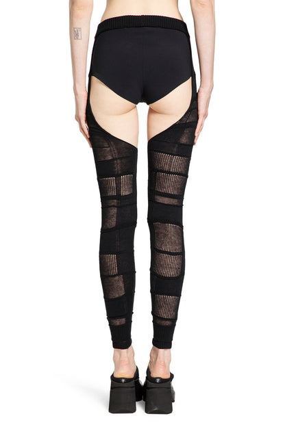 Checked Footless Tights