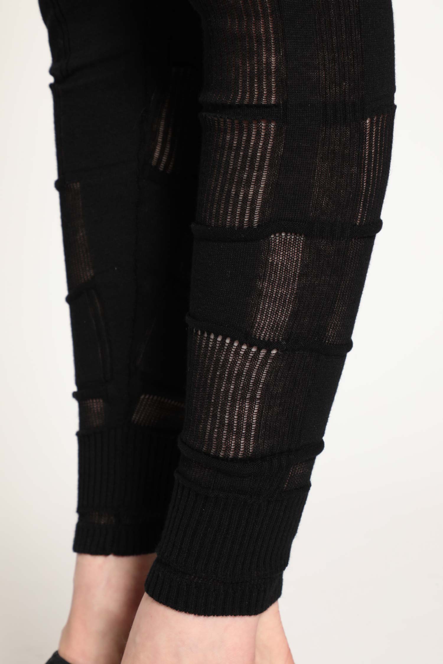 Checked Footless Tights
