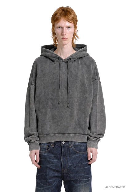 Rubber Stamp Logo Hoodie
